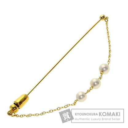 MIKIMOTO Pearl Pearl Brooch K18 Yellow Gold Ladies [Used]