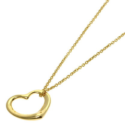 TIFFANY&Co. Open heart Necklace K18 Yellow Gold Ladies [Used]