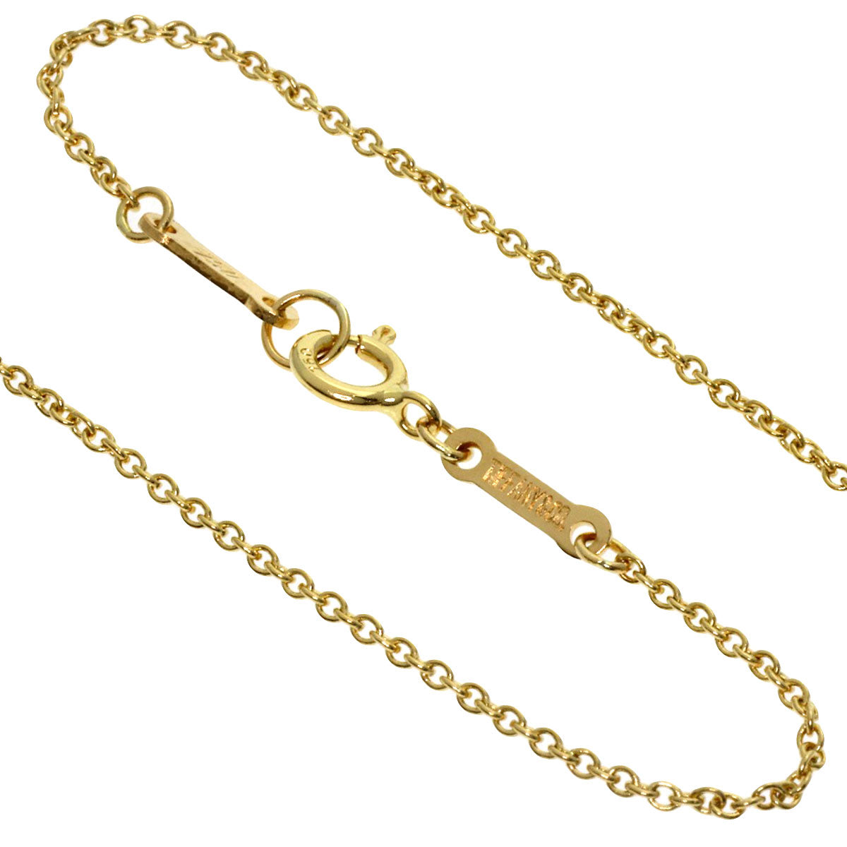 TIFFANY&Co. Open heart Necklace K18 Yellow Gold Ladies [Used]