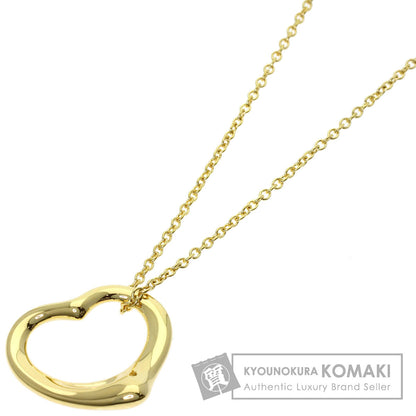 TIFFANY&Co. Open heart Necklace K18 Yellow Gold Ladies [Used]