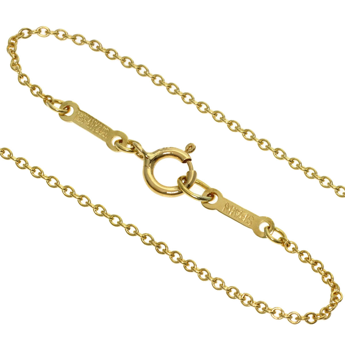 TIFFANY&Co. Open heart Necklace K18 Yellow Gold Ladies [Used]