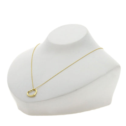 TIFFANY&Co. Open heart Necklace K18 Yellow Gold Ladies [Used]
