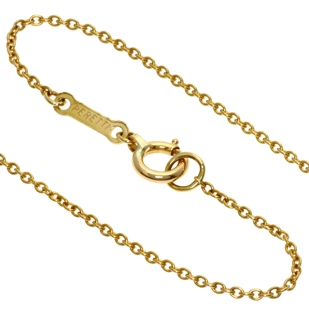 TIFFANY&Co. Open heart Necklace K18 Yellow Gold Ladies [Used]