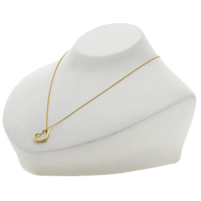TIFFANY&Co. Open heart Necklace K18 Yellow Gold Ladies [Used]