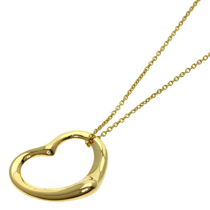 TIFFANY&Co. Open heart Necklace K18 Yellow Gold Ladies [Used]