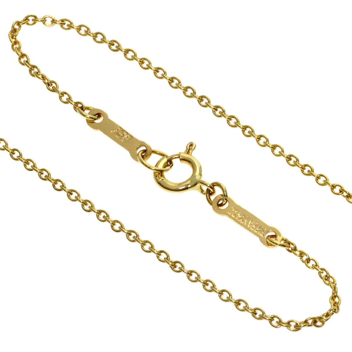 TIFFANY&Co. Open heart Necklace K18 Yellow Gold Ladies [Used]