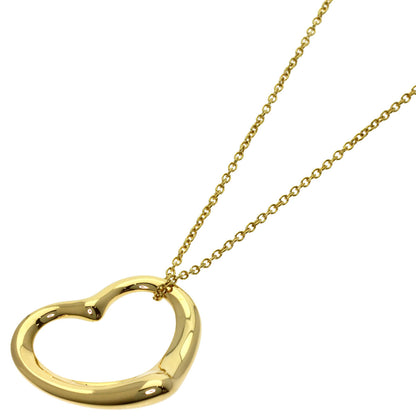 TIFFANY&Co. Open heart Necklace K18 Yellow Gold Ladies [Used]