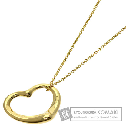 TIFFANY&Co. Open heart Necklace K18 Yellow Gold Ladies [Used]