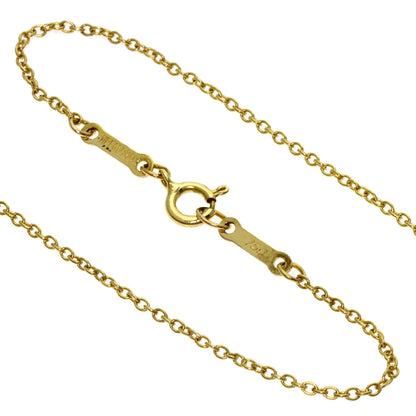 TIFFANY&Co. Open heart Necklace K18 Yellow Gold Ladies [Used]