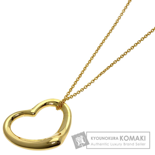 TIFFANY&Co. Open heart Necklace K18 Yellow Gold Ladies [Used]