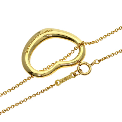 TIFFANY&Co. Open heart Necklace K18 Yellow Gold Ladies [Used]