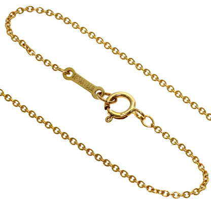 TIFFANY&Co. Open heart Necklace K18 Yellow Gold Ladies [Used]