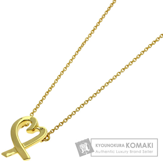 TIFFANY&Co. Loving heart Necklace K18 Yellow Gold Ladies [Used]