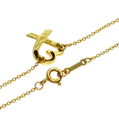 TIFFANY&Co. Loving heart Necklace K18 Yellow Gold Ladies [Used]