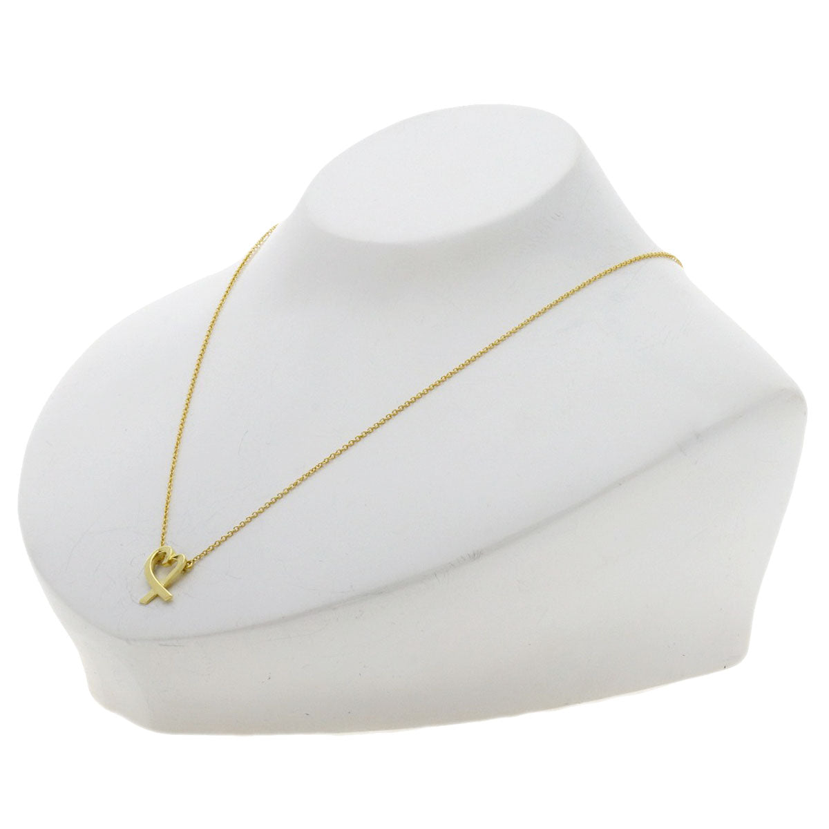 TIFFANY&Co. Loving heart Necklace K18 Yellow Gold Ladies [Used]