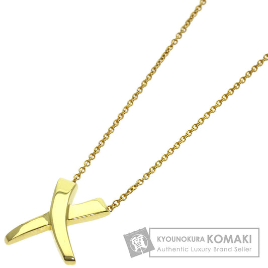 TIFFANY&Co. kiss Necklace K18 Yellow Gold Ladies [Used]