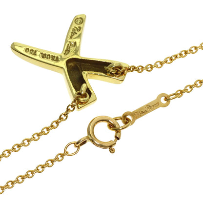 TIFFANY&Co. kiss Necklace K18 Yellow Gold Ladies [Used]