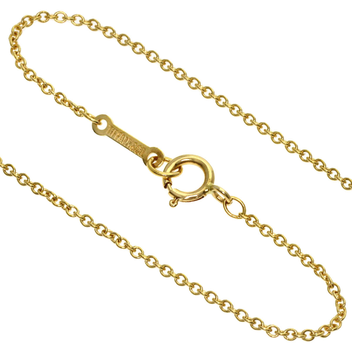 TIFFANY&Co. kiss Necklace K18 Yellow Gold Ladies [Used]