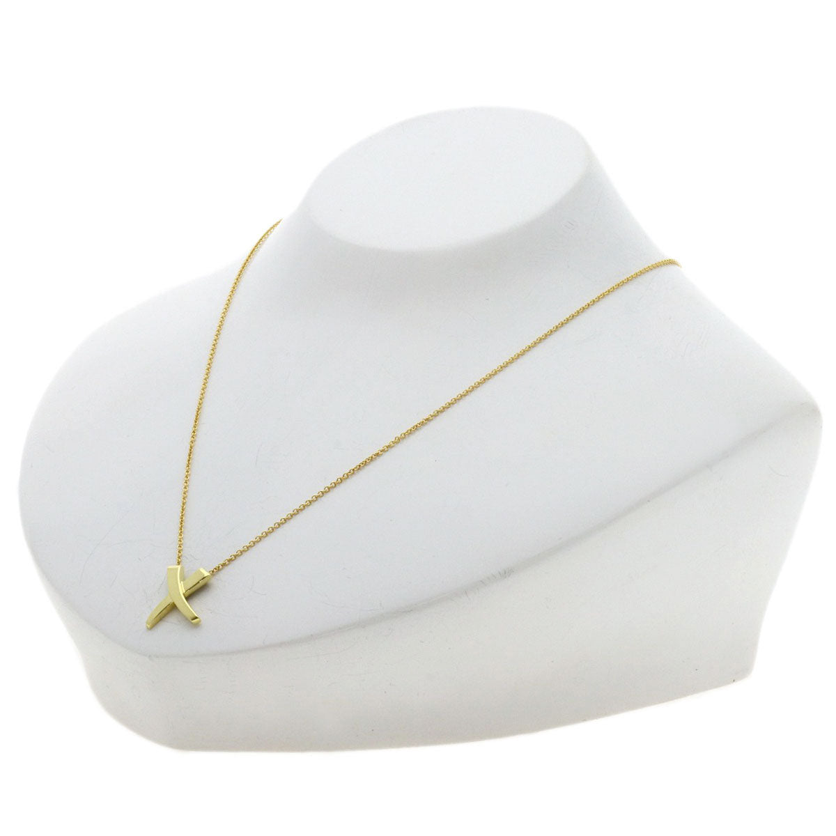 TIFFANY&Co. kiss Necklace K18 Yellow Gold Ladies [Used]