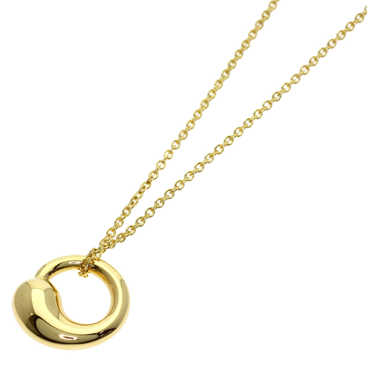 TIFFANY&Co. Eternal circle Necklace K18 Yellow Gold Ladies [Used]