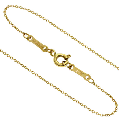 TIFFANY&Co. open teardrop Necklace K18 Yellow Gold Ladies [Used]