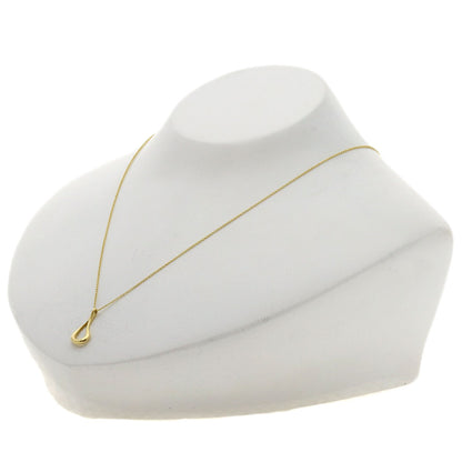 TIFFANY&Co. open teardrop Necklace K18 Yellow Gold Ladies [Used]