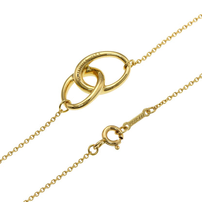 TIFFANY&Co. Double loop Necklace K18 Yellow Gold Ladies [Used]