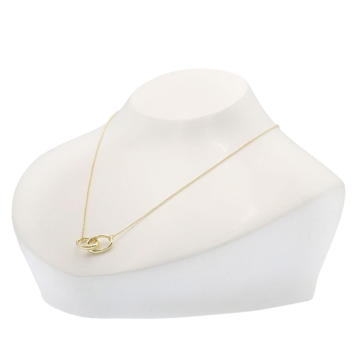 TIFFANY&Co. Double loop Necklace K18 Yellow Gold Ladies [Used]