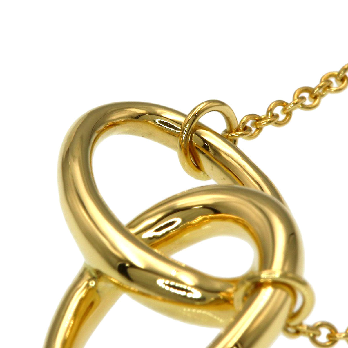 TIFFANY&Co. Double loop Necklace K18 Yellow Gold Ladies [Used]
