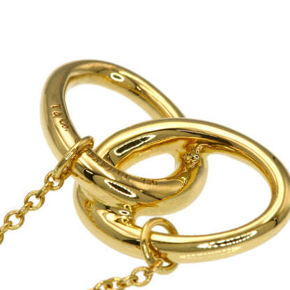 TIFFANY&Co. Double loop Necklace K18 Yellow Gold Ladies [Used]