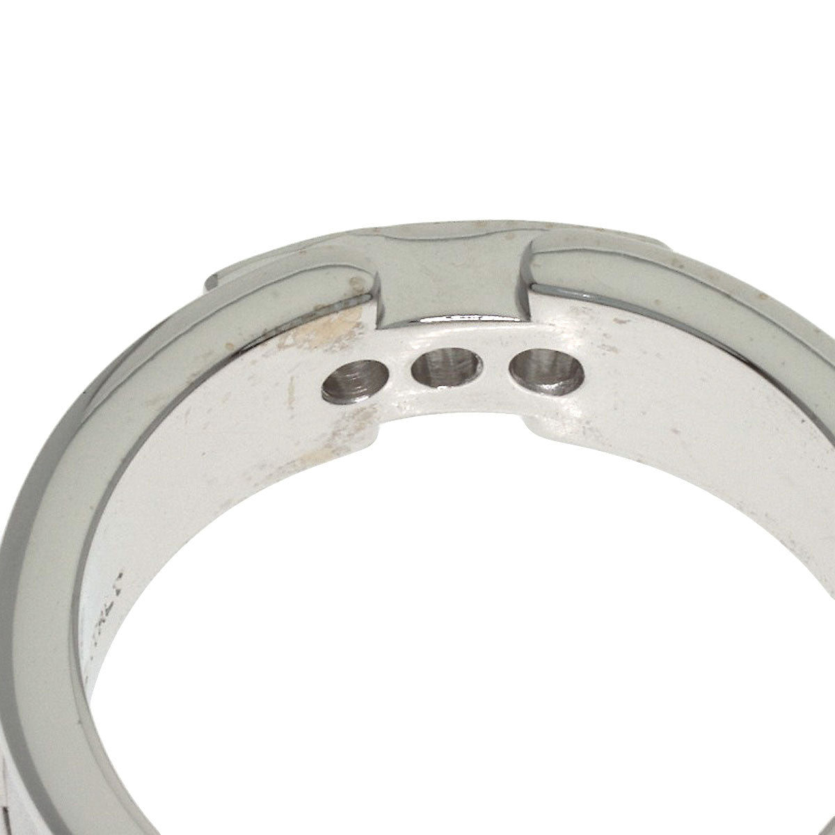 TIFFANY&Co. Atlas 3P Diamond Ring K18 White Gold Ladies [Used]