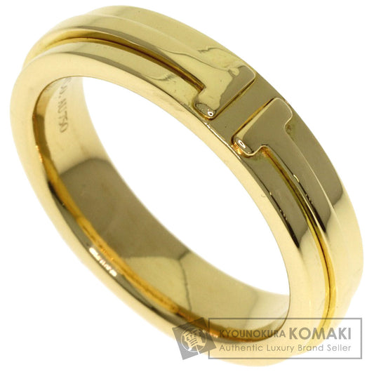 TIFFANY&Co. T narrow Ring K18 Yellow Gold Ladies [Used]
