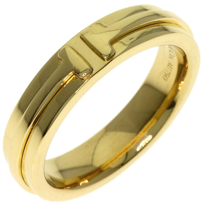 TIFFANY&Co. T narrow Ring K18 Yellow Gold Ladies [Used]