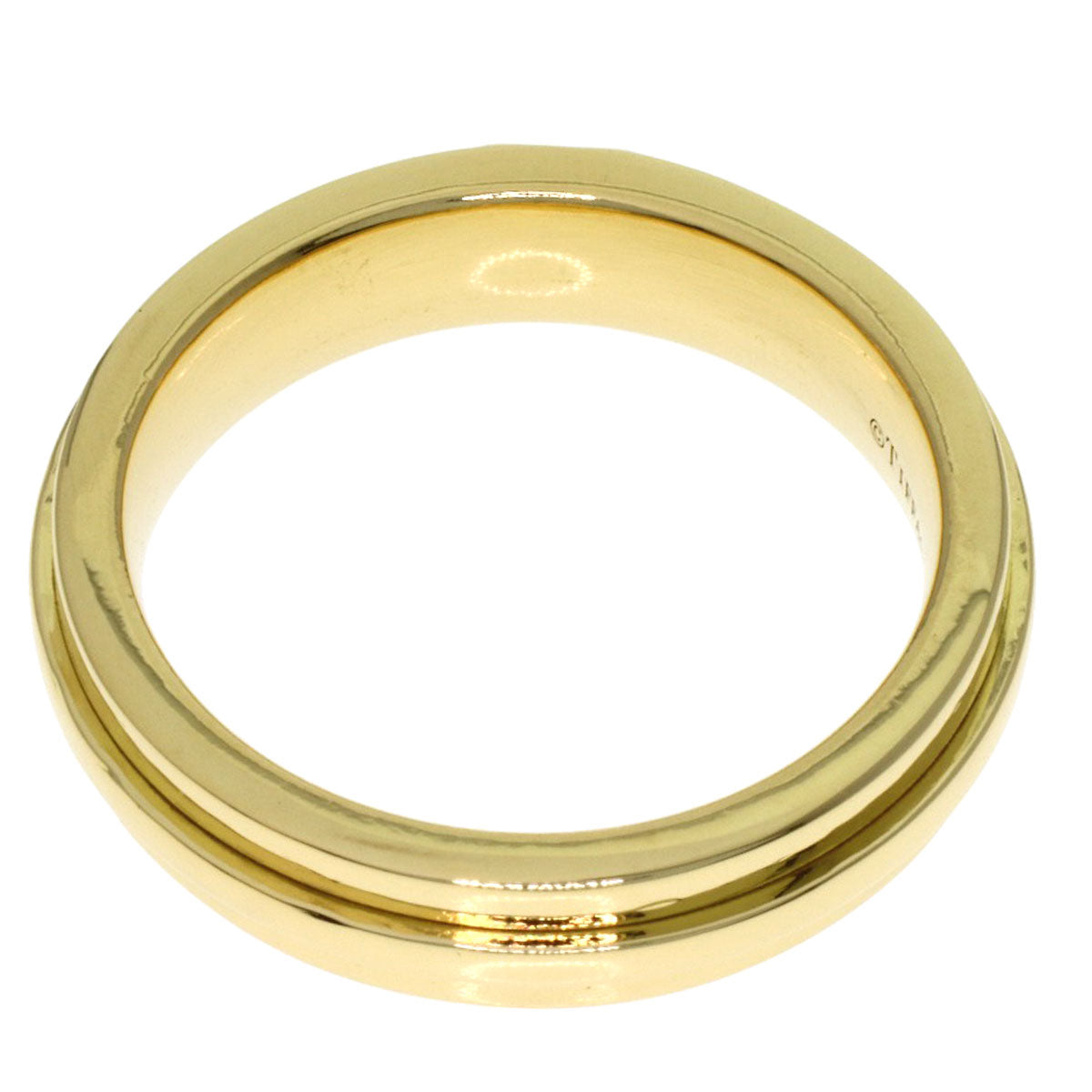 TIFFANY&Co. T narrow Ring K18 Yellow Gold Ladies [Used]