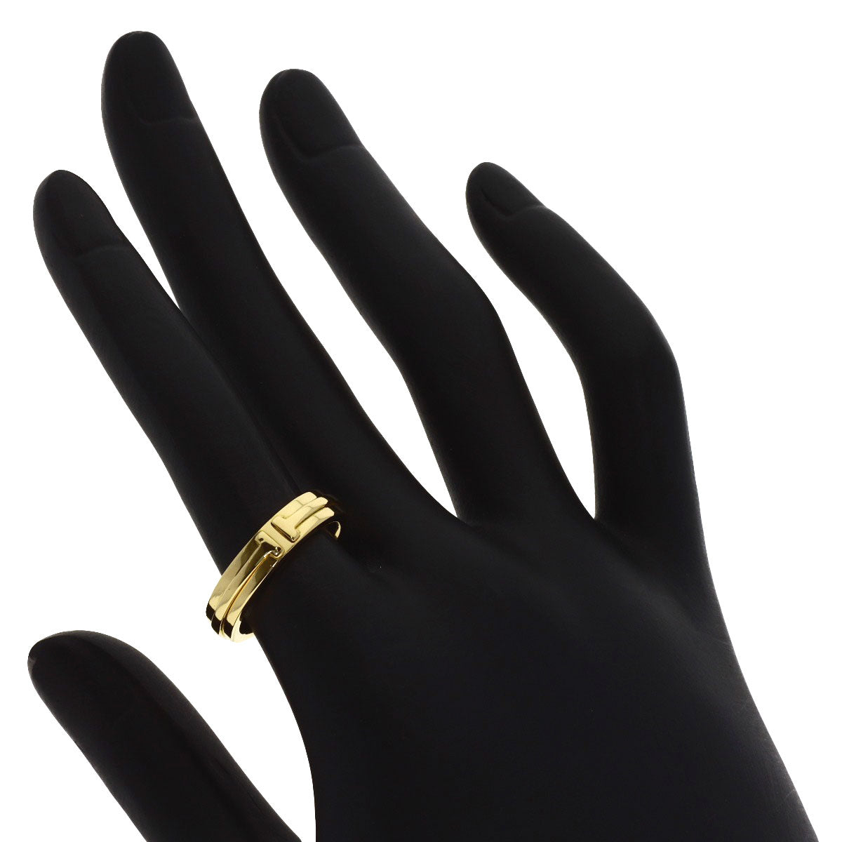 TIFFANY&Co. T narrow Ring K18 Yellow Gold Ladies [Used]