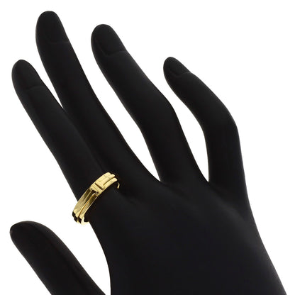 TIFFANY&Co. T narrow Ring K18 Yellow Gold Ladies [Used]