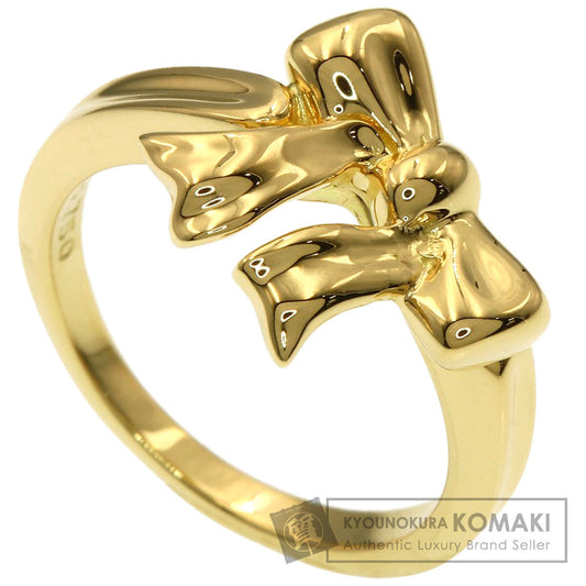 TIFFANY&Co. ribbon Ring K18 Yellow Gold Ladies [Used]