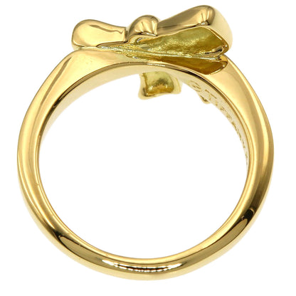 TIFFANY&Co. ribbon Ring K18 Yellow Gold Ladies [Used]