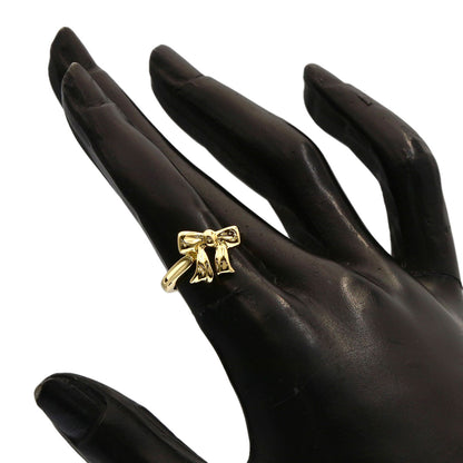 TIFFANY&Co. ribbon Ring K18 Yellow Gold Ladies [Used]