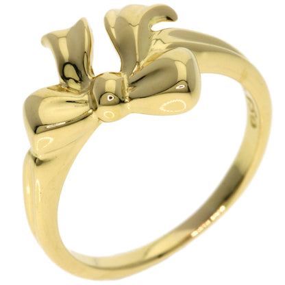 TIFFANY&Co. ribbon Ring K18 Yellow Gold Ladies [Used]