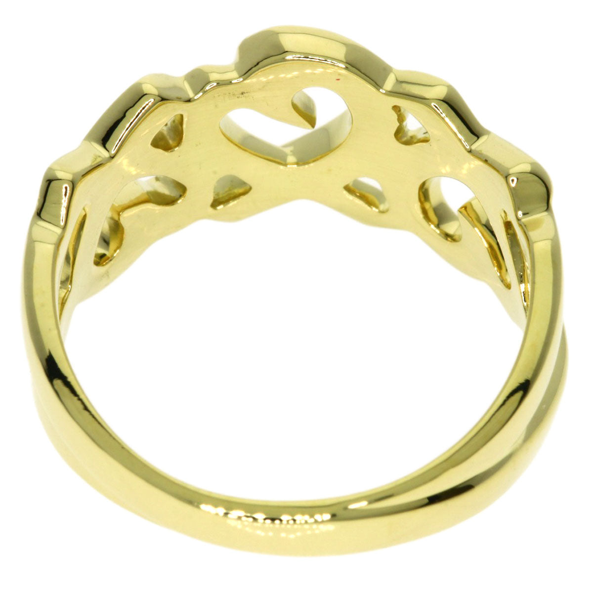 TIFFANY&Co. Triple rubbing heart Ring K18 Yellow Gold Ladies [Used]
