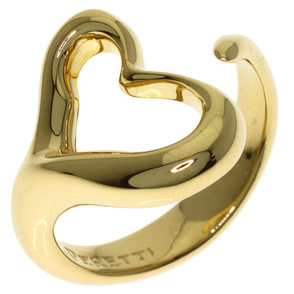 TIFFANY&Co. Open heart Ring K18 Yellow Gold Ladies [Used]