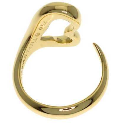 TIFFANY&Co. Open heart Ring K18 Yellow Gold Ladies [Used]