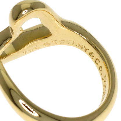 TIFFANY&Co. Open heart Ring K18 Yellow Gold Ladies [Used]