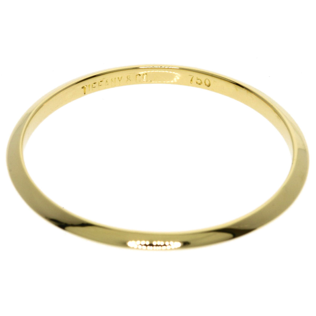 TIFFANY&Co. Knife edge Ring K18 Yellow Gold Ladies [Used]