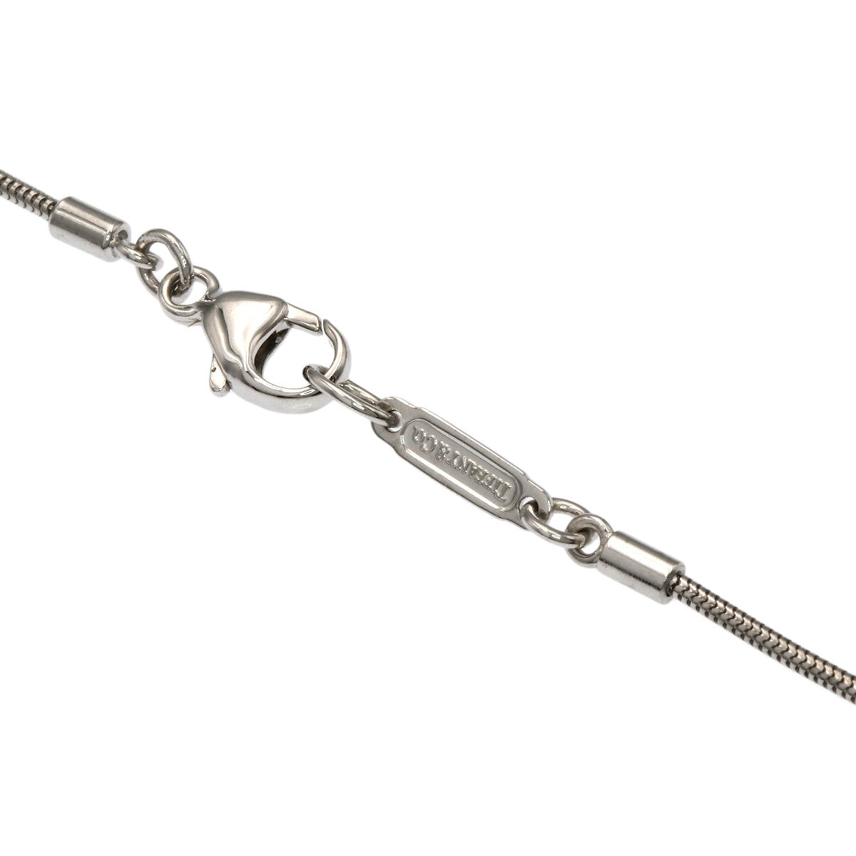 TIFFANY&Co. Atlas 3P Diamond Necklace K18 White Gold Ladies [Used]