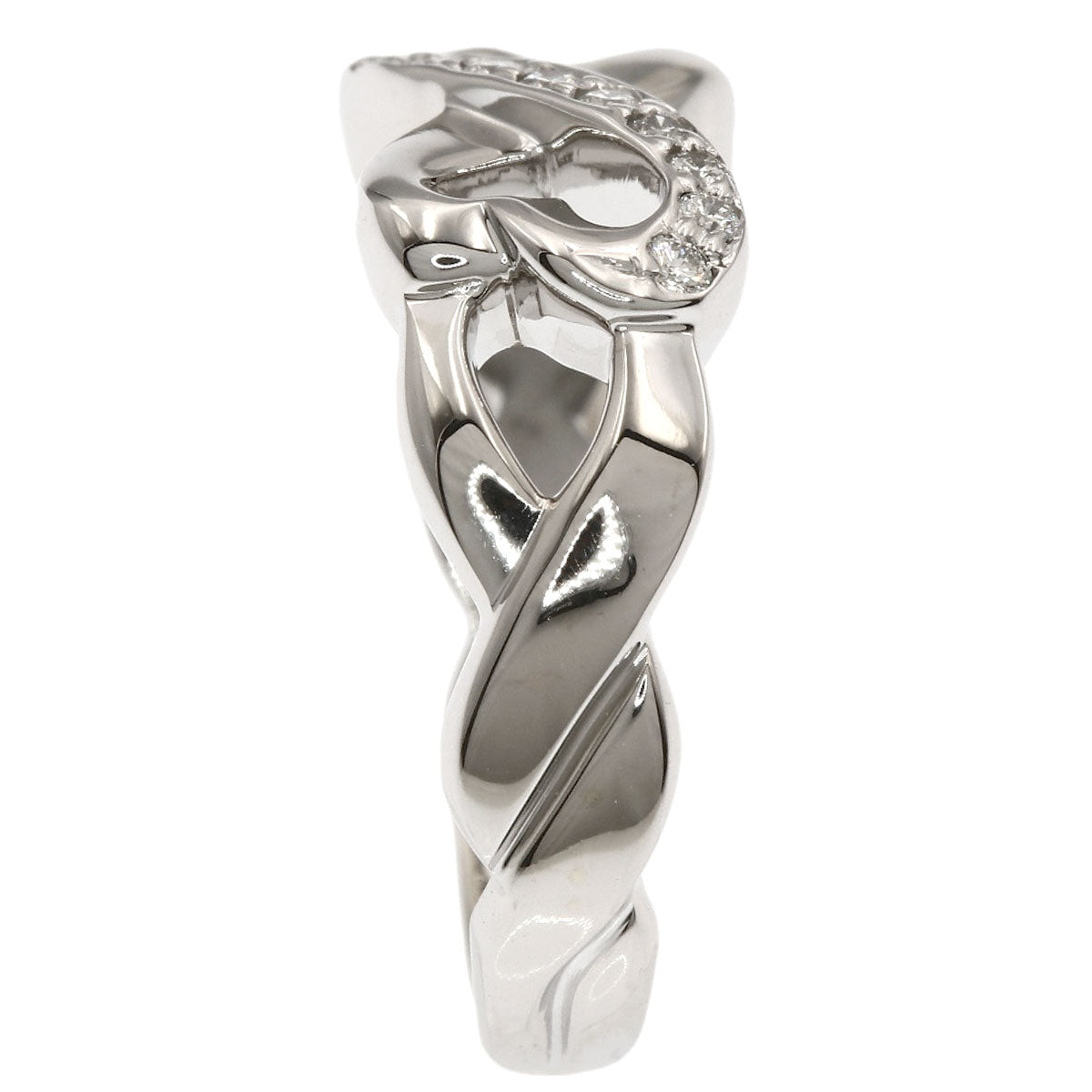 TIFFANY&Co. Loving Heart Diamond Ring K18 White Gold Ladies [Used]