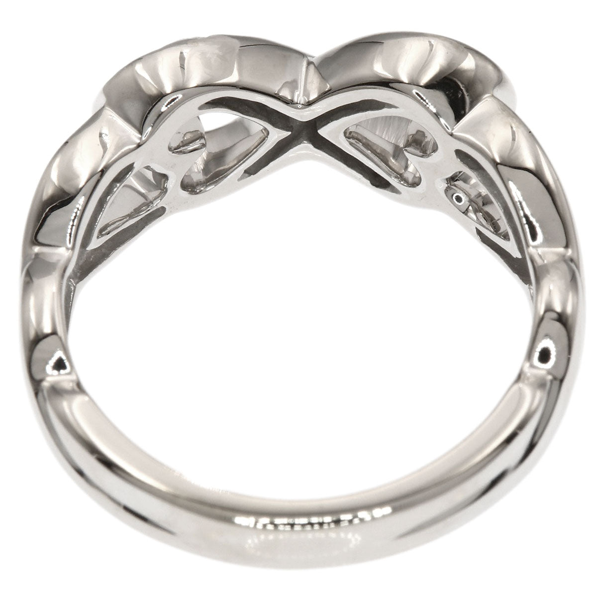 TIFFANY&Co. Loving Heart Diamond Ring K18 White Gold Ladies [Used]