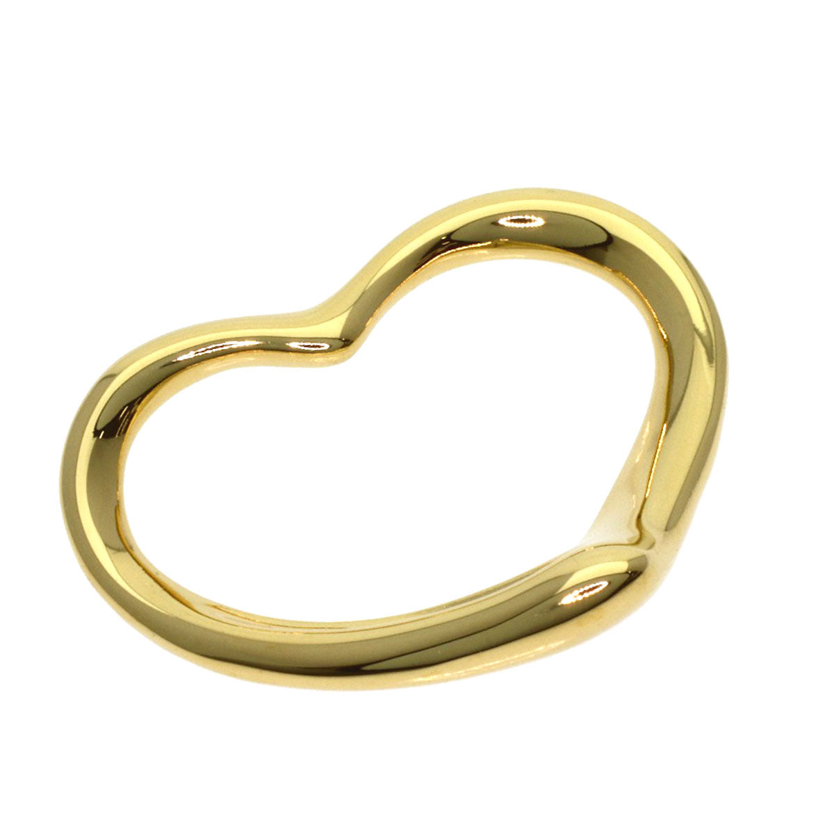 TIFFANY&Co. Open heart Pendant top K18 Yellow Gold Ladies [Used]