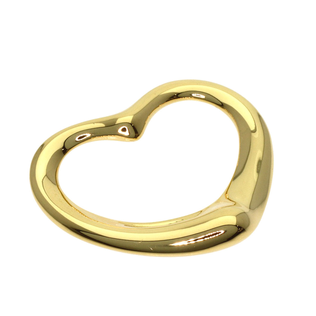 TIFFANY&Co. Open heart Pendant top K18 Yellow Gold Ladies [Used]